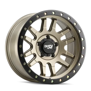 Dirty Life – CANYON PRO – Gold – 17″x9″ 0mm – All weather Wheels – 9309-7985MGD0